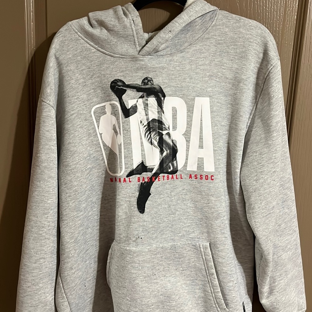 NBA Gray Fan Hoodie | SIZE XL